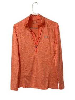 Under Armour Peach Half Zip Twist Athletic Jacket
